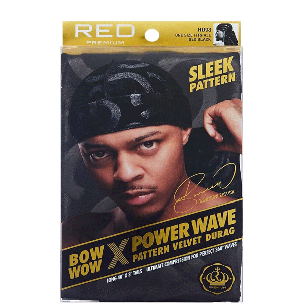 Red by Kiss Bow Wow X Power Wave Velvet Durag