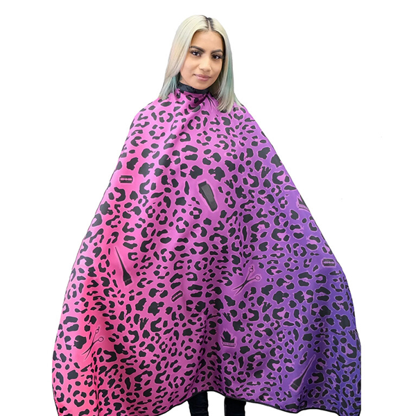 King Midas Purple Leopard Cape
