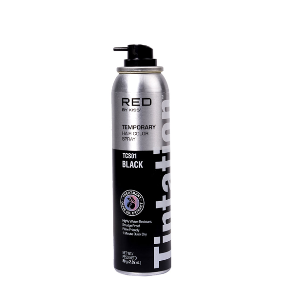 KISS Tintation Color Spray - Jet Black - 2.82 oz.