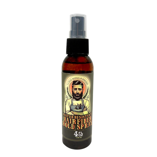 I Love Being A Barber Water Resistant Hair Fiber Holding Spray 4 oz.