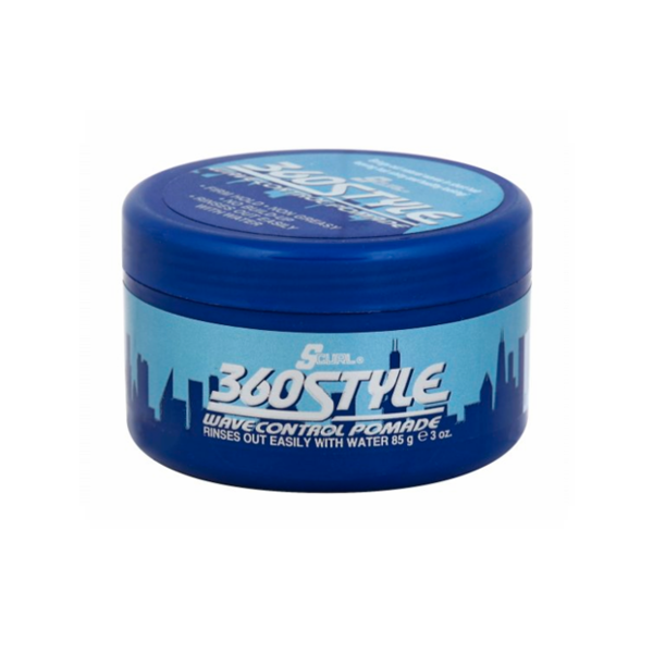 S-Curl 360 Style Wave Control Pomade 3 oz.