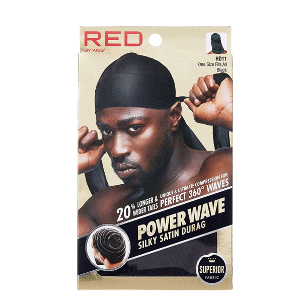 Red by Kiss Powder Wave Silky Satin Durag