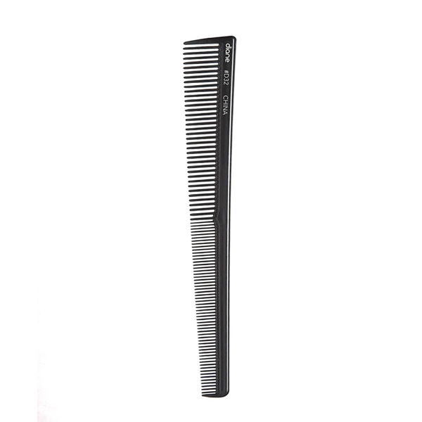 Brittny 7 inch Barber Comb Black