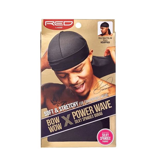 Red Power Wave Silky Spandex Durag