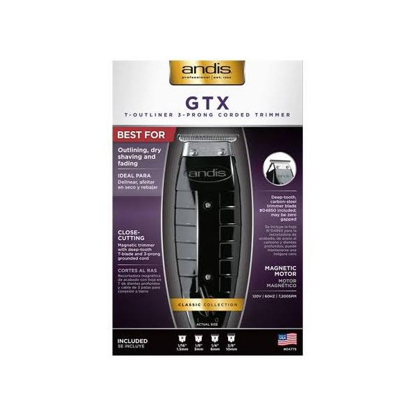 Andis GTX T-Outliner Black