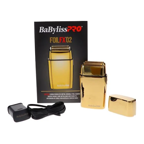 Babyliss Pro FoilFX02 Cordless Gold Metal Double Foil Shaver