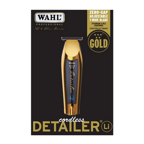 Wahl 5 Star Trimmer Cordless Detailer Gold L/I