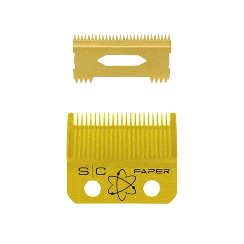 StyleCraft Gold Titanium Clipper Blade Replacement Fixed – Professional Faper Blade - SC525G