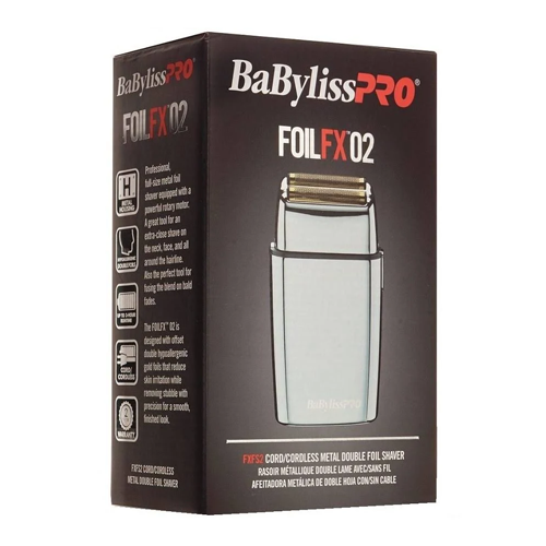 Babyliss Pro FoilFX02 Cordless Metal Double Foil Shaver