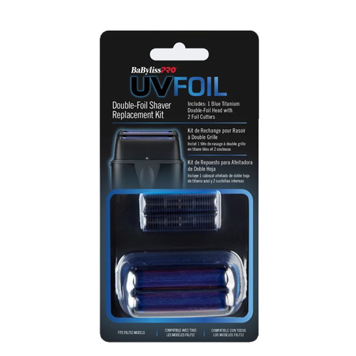 Babyliss Pro UV Foil Double Foil Shaver Replacement Kit Black