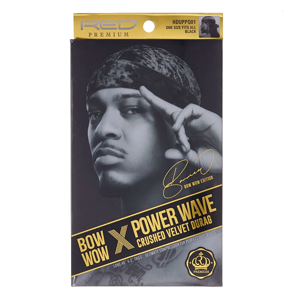 Red by Kiss Bow Wow X Power Wave Velvet Durag