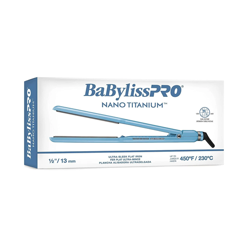 BaByliss Pro Nano Titanium Flat Iron Ultra Sleek 1/2" 13mm