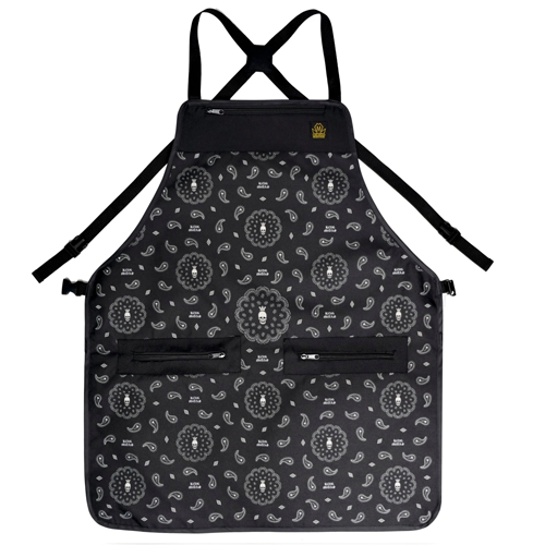 King Midas Black Bandana Apron