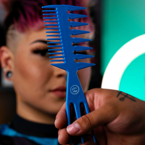 Rolda - Barber Hair Multi-Styling Pick Fish Comb | 3-in-1 Fish-tail Bone Shape