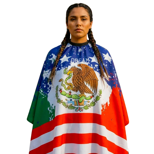 King Midas Mexican American Dream Barber Cape