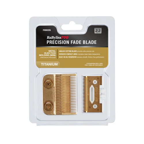 BaByliss Pro Gold Titanium Precision Fade Blade Gold - FX8022G